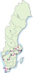 Spelet Sveriges 11 största städer