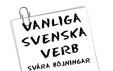 Spelet Vanliga svenska verb - svåra böjningar