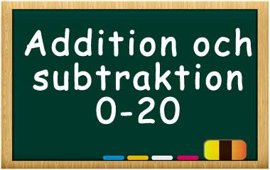 Spelet Addition och subtraktion 0-20