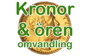 Spelet Kronor och ören - omvandling