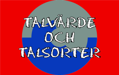 Spela Talvärde och talsorter Spelet Talvärde och talsorter