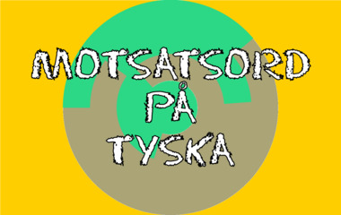 Spelet Motsatsord på tyska