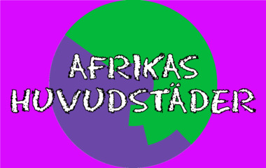 Spela Afrikas huvudstäder Spelet Afrikas huvudstäder