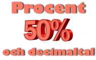 Procent och decimaltal