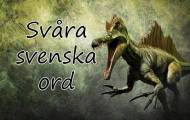 Svåra svenska ord