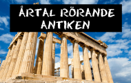 Spela Årtal rörande antiken