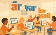 Spela Verbövningar: Rätt form i rätt läge