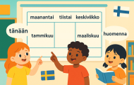 Spela Finska - Veckodagar, månader och andra tidsbegrepp