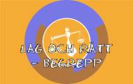 Lag och rätt – Begrepp